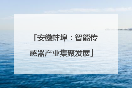 安徽蚌埠：智能传感器产业集聚发展