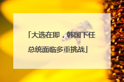 大选在即，韩国下任总统面临多重挑战