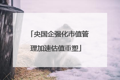 央国企强化市值管理加速估值重塑