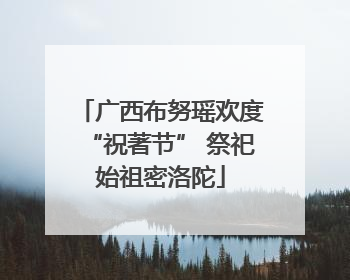 广西布努瑶欢度“祝著节” 祭祀始祖密洛陀