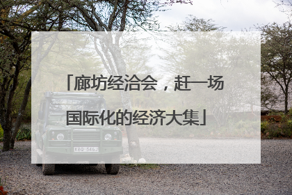 廊坊经洽会，赶一场国际化的经济大集