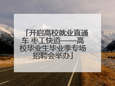 开启高校就业直通车 枣工快道——高校毕业生毕业季专场招聘会举办