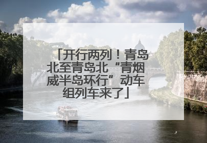 开行两列！青岛北至青岛北“青烟威半岛环行”动车组列车来了