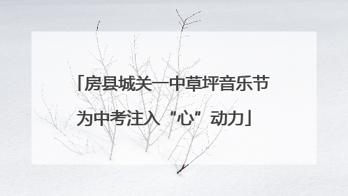 房县城关一中草坪音乐节为中考注入“心”动力