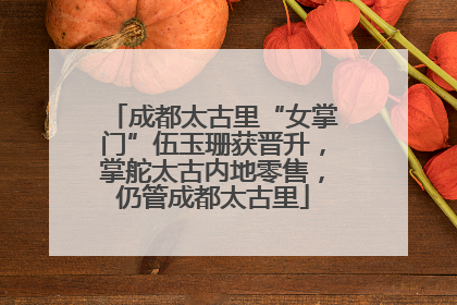 成都太古里“女掌门”伍玉珊获晋升，掌舵太古内地零售，仍管成都太古里