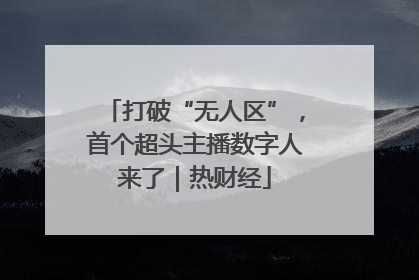 打破“无人区”，首个超头主播数字人来了｜热财经