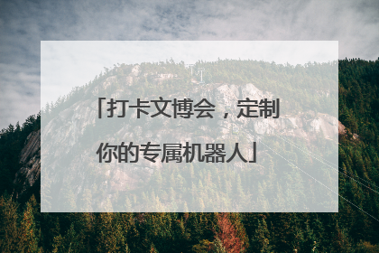 打卡文博会，定制你的专属机器人