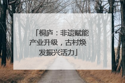 桐庐：非遗赋能产业升级，古村焕发振兴活力