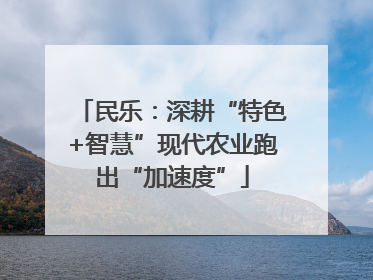 民乐：深耕“特色+智慧”现代农业跑出“加速度”