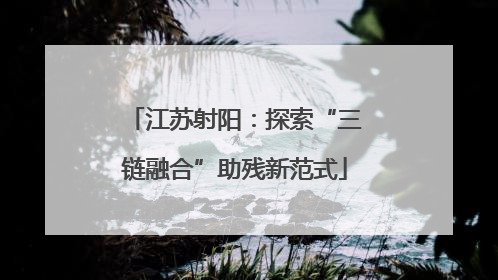 江苏射阳：探索“三链融合”助残新范式