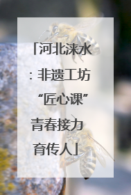 河北涞水：非遗工坊“匠心课” 青春接力育传人