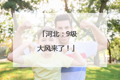 河北：9级大风来了！