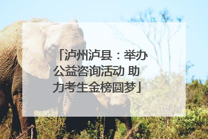 泸州泸县：举办公益咨询活动 助力考生金榜圆梦