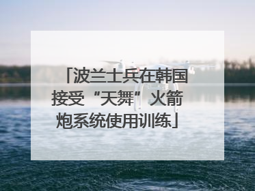 波兰士兵在韩国接受“天舞”火箭炮系统使用训练