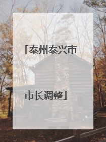 泰州泰兴市市长调整