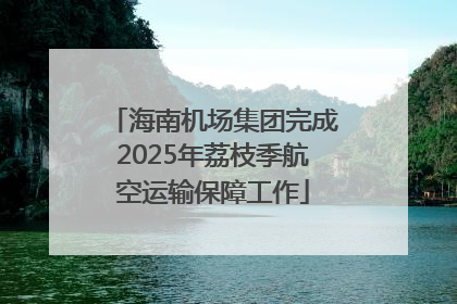 海南机场集团完成2025年荔枝季航空运输保障工作