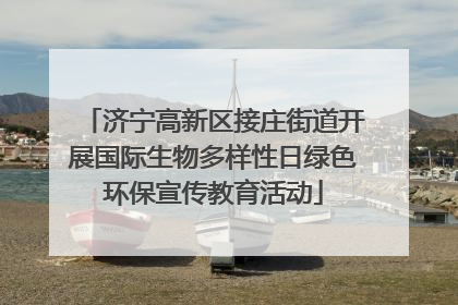 济宁高新区接庄街道开展国际生物多样性日绿色环保宣传教育活动