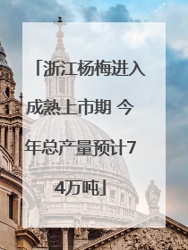 浙江杨梅进入成熟上市期 今年总产量预计74万吨