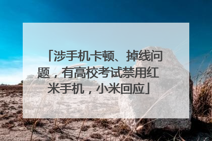 涉手机卡顿、掉线问题，有高校考试禁用红米手机，小米回应