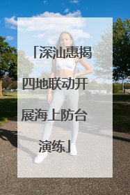 深汕惠揭四地联动开展海上防台演练
