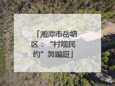 湘潭市岳塘区：“村规民约”舞蹁跹