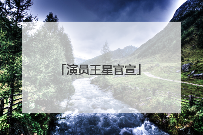 演员王星官宣