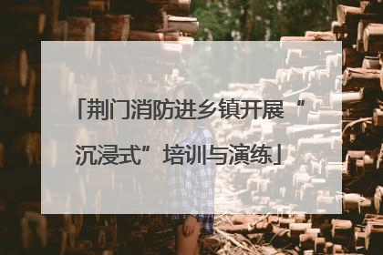 荆门消防进乡镇开展“沉浸式”培训与演练
