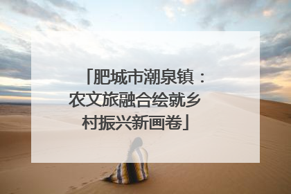 肥城市潮泉镇：农文旅融合绘就乡村振兴新画卷