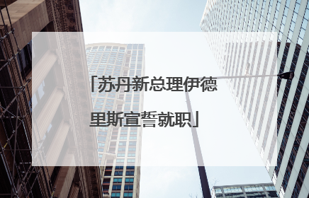苏丹新总理伊德里斯宣誓就职