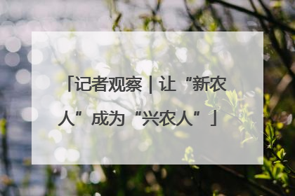 记者观察｜让“新农人”成为“兴农人”