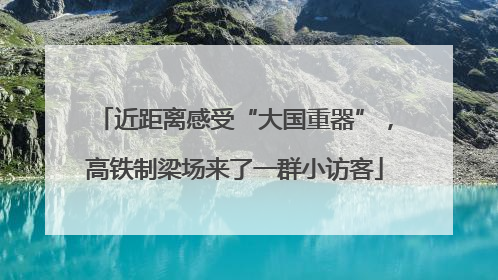 近距离感受“大国重器”，高铁制梁场来了一群小访客