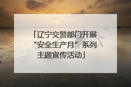 辽宁交警部门开展“安全生产月”系列主题宣传活动