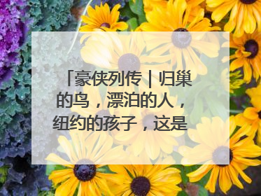 豪侠列传｜归巢的鸟，漂泊的人，纽约的孩子，这是关于唐斯的故事
