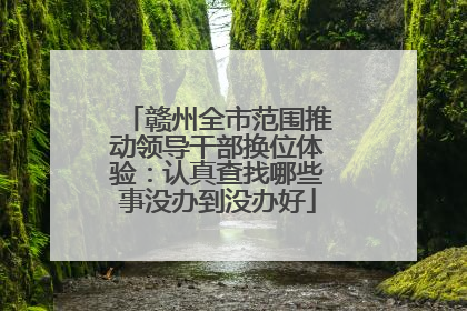 赣州全市范围推动领导干部换位体验：认真查找哪些事没办到没办好