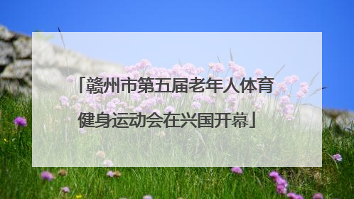 赣州市第五届老年人体育健身运动会在兴国开幕