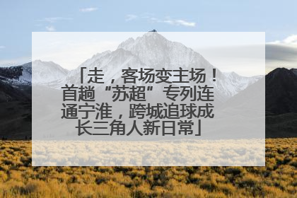 走，客场变主场！首趟“苏超”专列连通宁淮，跨城追球成长三角人新日常