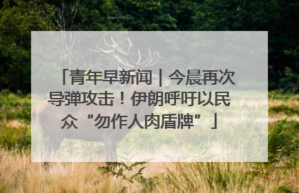 青年早新闻｜今晨再次导弹攻击！伊朗呼吁以民众“勿作人肉盾牌”