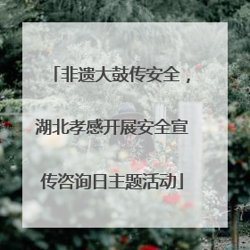 非遗大鼓传安全，湖北孝感开展安全宣传咨询日主题活动