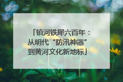 镇河铁犀六百年：从明代“防汛神器”到黄河文化新地标