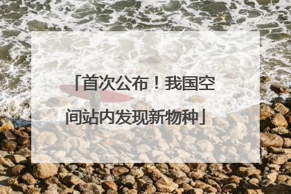 首次公布！我国空间站内发现新物种