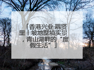 香港兴业·耦贤里丨坡地墅境实景，青山湖畔的“度假生活”