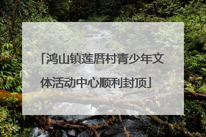 鸿山镇莲厝村青少年文体活动中心顺利封顶