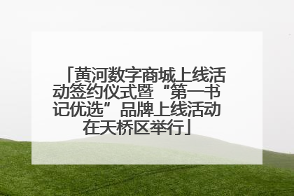 黄河数字商城上线活动签约仪式暨“第一书记优选”品牌上线活动在天桥区举行
