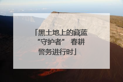 黑土地上的藏蓝“守护者” 春耕警务进行时