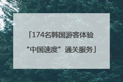 174名韩国游客体验“中国速度”通关服务