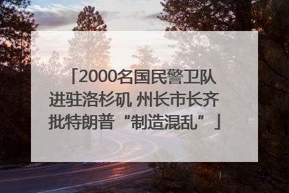 2000名国民警卫队进驻洛杉矶 州长市长齐批特朗普“制造混乱”