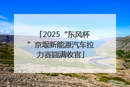 2025“东风杯”京堰新能源汽车拉力赛圆满收官