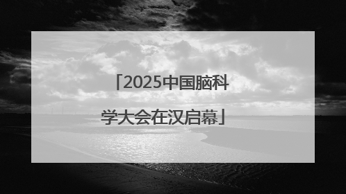 2025中国脑科学大会在汉启幕