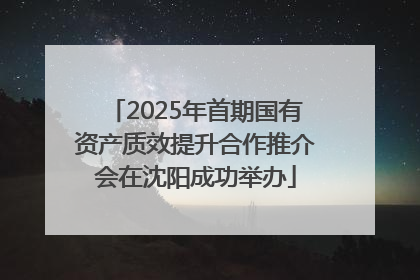 2025年首期国有资产质效提升合作推介会在沈阳成功举办