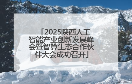 2025陕西人工智能产业创新发展峰会暨智算生态合作伙伴大会成功召开